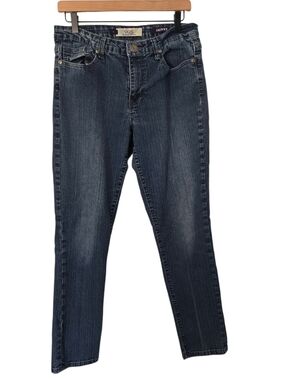 :VGS Skinny Jeans Size 8 Y2K Embellished Back Pocket Dark Wash Low Rise Stretch